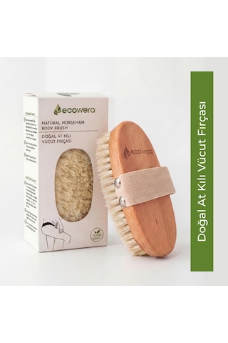 Ecowera Doğal At Kılı Vücut Fırçası