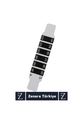 Kompakt Tüm Yaşlar İçin Şerit Bükülebilir Hafif Tek Kullanımlık Çocuk Bebek Yaşlı Ateş Ölçer 10 Adet