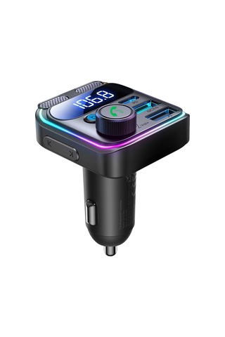 Joyroom Jr-ccb01 48w Çift Mikrofonlu Araba Kablosuz Fm Verici Siyah