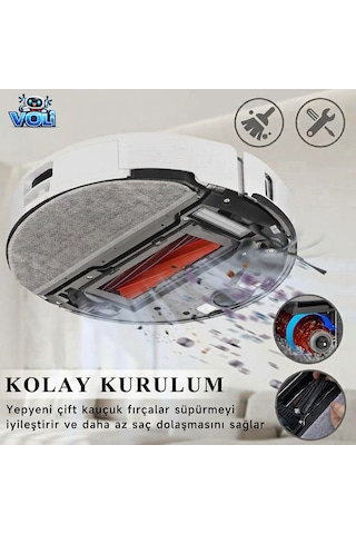 Roborock Q8 Max / Q8 Max Plus Q8 Max Pro Değil İçin Paket Robot Süpürge Yedek Set