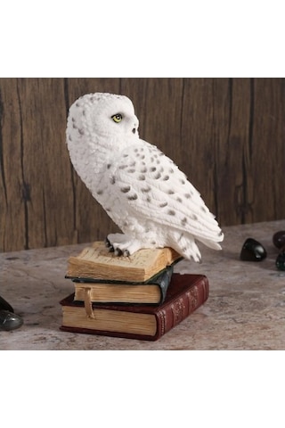 Veronese Design Kar Baykuş Ev Dekor Heykeli