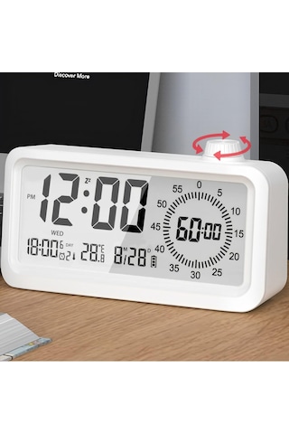 Dijital Mutfak Zamanlayıcı, 60 Dakika Görsel Zamanlayıcı Çalar Saat Çift Ekranlı Lcd Zaman Hatırlatma, Çocukların Sınıf Öğrenimi İçin Ev Okul Öğrenme Araçları, Öğretmen Masa Saati Çok Renkli