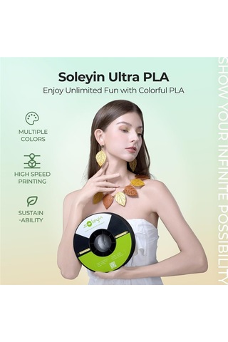 Creality Soleyin Ultra Pla Mat Gri Filament 1.75mm 1kg