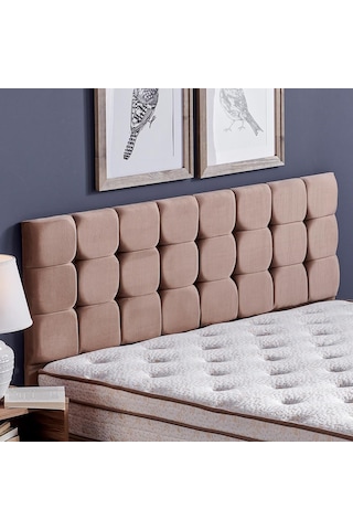 Nironyatak Rama Çift Kişilik Yatak Başlığı - 150 Cm Sütlü Kahve Kumaş Başlık