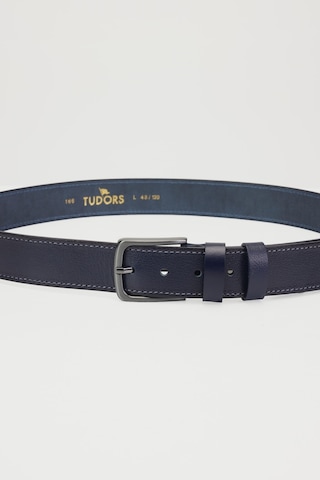 Tudors Erkek %100 Hakiki Deri 4 Cm Spor Lacivert Kemer-30074