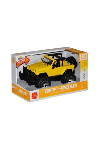 10390 1:16 Sesli Ve Işıklı Jeep - 1 Adet Kırmızı