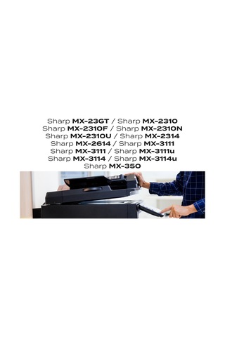 Sharp Mx-23gt Kırmızı Toner Tozu Ve Çipi Set / Mx2310 / Mx2314 / Mx2614 / Mx3111 / Mx3114