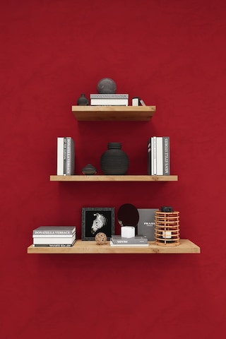 Asra Trend Modern 3'lü Uçan Raf Çok Amaçlı Duvar Rafı Organizer %100 Mdf Kitaplık Mutfak Banyo Rafı Drf05 Safir Meşe