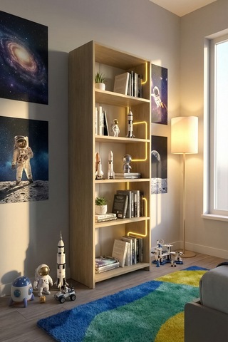 Labirent Ledli Açık Kitaplık Klimt