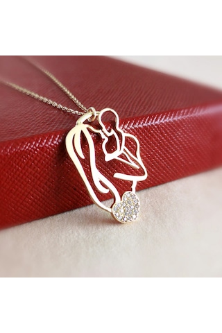Altın Kaplama Gümüş Anne ve Çocuk Kolye G936KLR3 AltınSepeti