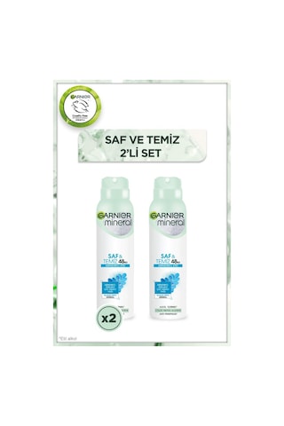 2'li Garnier Mineral Saf Ve Temiz Sprey Kadın Deodorant Seti pktmstsk2-8149