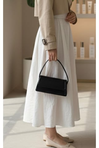 Addy Noir Elegance - Özel Tasarım Minimalist Siyah El Çantası Siyah