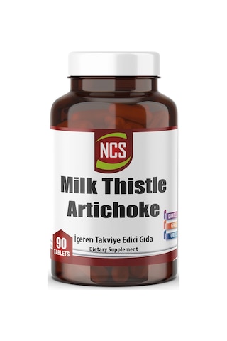 Ncs Milk Thistle Artichoke Zerdeçal 90 Tablet + Hap Kutusu