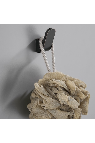 Teltree Siyah Uzay Alüminyum Duvarlı Kanca - Kalın, Dayanıklı, Hafif Montajlı, Çamaşır/şapka Asma, Banyo/oda İçin Tek Kanca Delikli Diğer