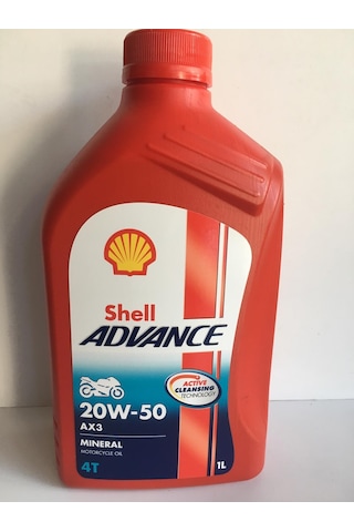Shell Yağ 20/50 Advance 4t Ax3 Mineral 1 L Motosiklet Yağı