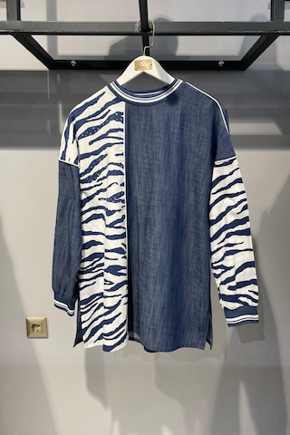 25y2418 Miaruj Tunik İndigo Mavi