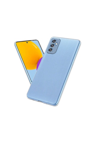 Noktaks - Samsung Galaxy M52 Uyumlu - Kılıf Şeffaf Soft Slim Fitt Süper Silikon Kapak - Şeffaf