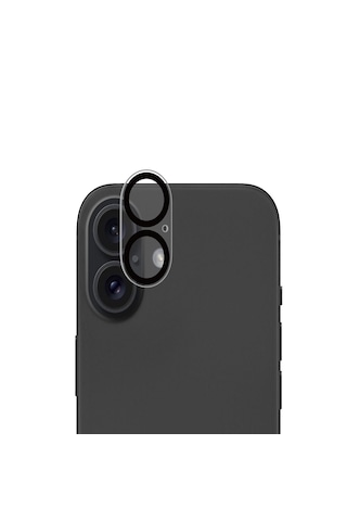 Apple Uyumlu iPhone 16 / 16 Plus 3d Kamera Camı Lens Koruyucu Şeffaf Al3403