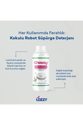 Choosy Robot Süpürge Zemin Temizleyicisi Robot Süpürge Deterjanı 1 L