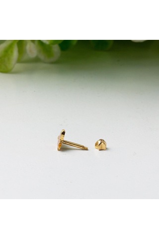 Bilezikci  14 Ayar Altın Kırmızı Tragus Küpe Kphsy14k22489 Sarı