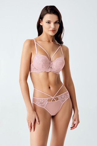 Luw 6110 Pudra Dolgulu Sütyen Külot 2Li Takım Pudra