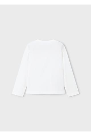 Mayoral Kız Çocuk Uzun Kollu T-shirt 4010 Krem