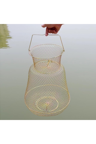 Symbee Cinko Kaplama Demir Tel Balık Kafesi - 33x55cm Boyutlu, Kurulması Kolay, Balık Ve Somon İçin Uygun