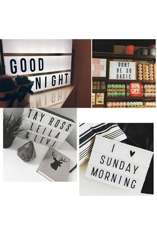 A4 Led Işıklı Yazı Panosu Lightbox 30 Cm X 22 Cm X 5 Cm Beyaz