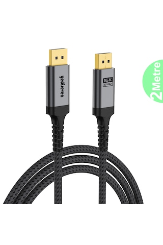 Displayport To Displayport Dp 2.1 Görüntü Aktarma Kablosu 2 M