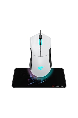 Havıt Ms1037cm Oyuncu Mouse Ve Mouse Pad Beyaz Havıt Ms1037cm Oyuncu Mouse Ve Mouse Pad Beyaz
