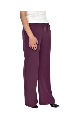 Baglan Kadın Lastikli Bol Pantolon Bgl-st04637 Mürdüm