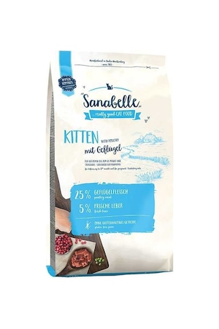 Sanabelle Kitten Tahılsız Kümes Hayvanlı Yavru Kedi Maması 2 KG Sanabelle Kitten Tahılsız Kümes Hayvanlı Yavru Kedi Maması 2 KG