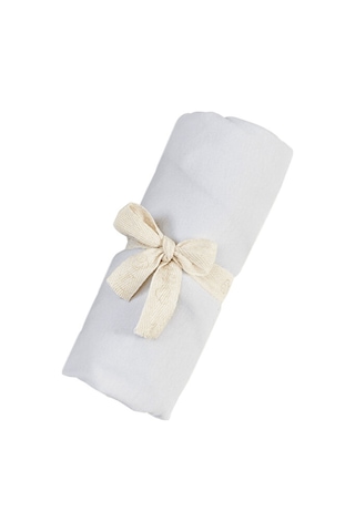 Tinylamb Lastikli Bebek Çarşafı 60x120 CM - 2 Adet Organik Beyaz - Gri Renk
