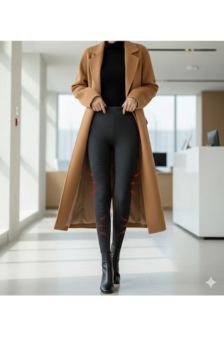 Zilvana Unisex Kalın Termal Tayt Siyah M Beden Polar Astar, Isı Yalıtımlı İçlik 70-110 Kg