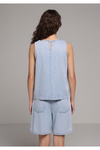 Colin's Colins Regular Fit Yuvarlak Yaka Düz Kadın Bleach İndigo Denim Kolsuz Gömlek Cl1081433 Q1.v1 Dn45062