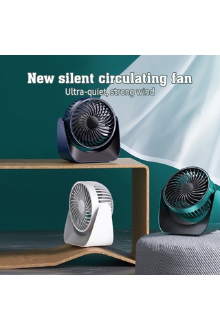 Lemestar Usb Şarjlı Taşınabilir Mini Fan - 3 Hız Ayarlı, Sessiz, 2000mah Pil, Ofis/yurt İçin