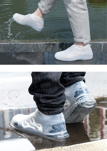 Silikon Ayakkabı Kılıfı Kaymaz Su Kir Geçirmez M Beden Beyaz 52 Çok Renkli