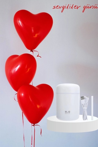 Sevgiliye Hediye Led Işıklı Hava Nemlendirici Usb Şarjlı Sevgiliye Özel Çok Renkli