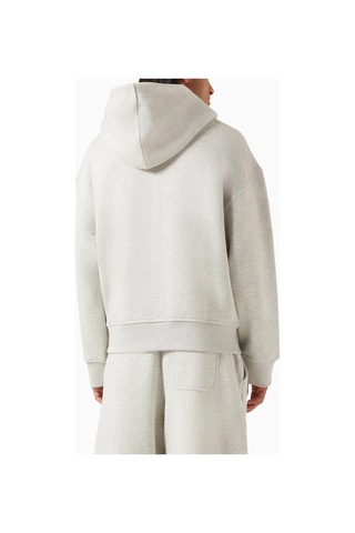 About Blank Dual Logo Zip Hoodie Heavyweight Loopback Erkek Hoodie Gri