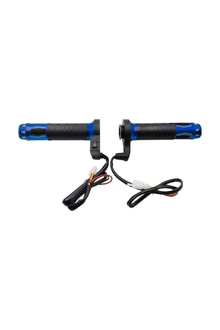 Cs-764a2 12v Motosiklet Scooter Alüminyum Alaşımlı Elektrikli El Kavrama Kapağı Isıtmalı Kavrama Gidon Mavi Diğer