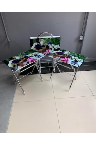 Camlı Çanta Sehpa, Sehpa, Zigon, 4lü Zigon, Çanta Sehpa-sepet
