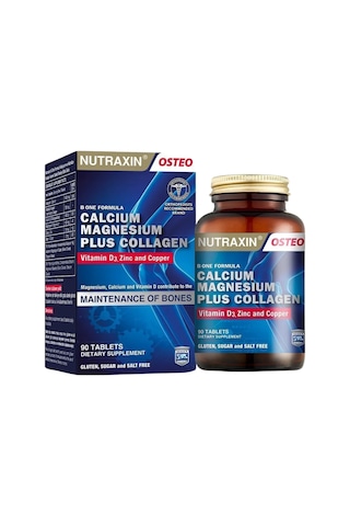 Nutraxin B-one Formula Kalsiyum Magnezyum Plus Collagen 90 Tablet Nutraxin B-one Formula Kalsiyum Magnezyum Plus Collagen 90 Tablet