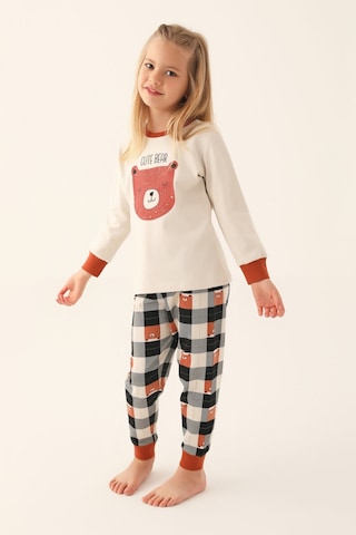 Rolypoly Bej Kız Çocuk Uzun Kol Pijama Takım Bej