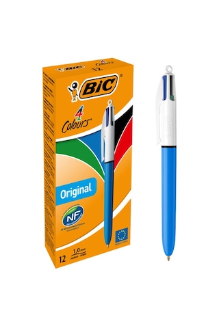 Bic 4 Colours Medium Tükenmez Kalem 12'li Kutu