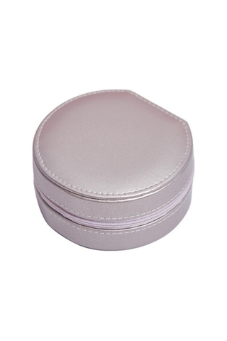 Gajeena Şık Pu Deri Takı Kutusu: Taşınabilir Ve Geniş Kapasiteli Takı Organizasyonu Pembe