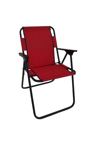 Bofigo Kamp Sandalyesi Katlanır Sandalye Piknik Sandalyesi Plaj Sandalyesi Kırmızı. Kırmızı