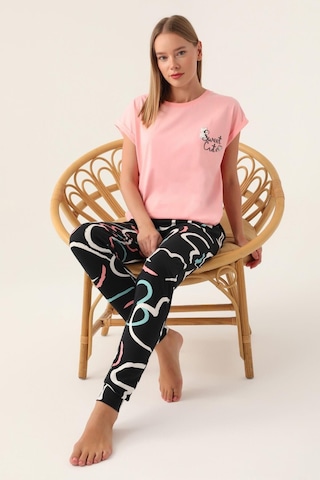 Roly Poly 3399 Cute Kadın Kısa Kol Pijama Takımı 001