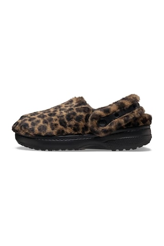 Crocs Cls Unfurgettable Animal Clog Leopar Desenli Kadın Terlik-11733 Kahverengi