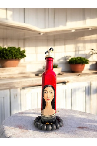 500 Ml El Yapımı Kadın Portreli Cam Yağdanlık Sosluk, Sirkelik, Mutfak & Sofra Aksesuarı, Sunum Kırmızı 500 Ml El Yapımı Kadın Portreli Cam Yağdanlık Sosluk, Sirkelik, Mutfak & Sofra Aksesuarı, Sunum Kırmızı