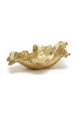 Fıny Dekoratıf Tabak Gold 28x40x10 Cm